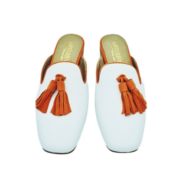 Sabot - Bianco & Arancio